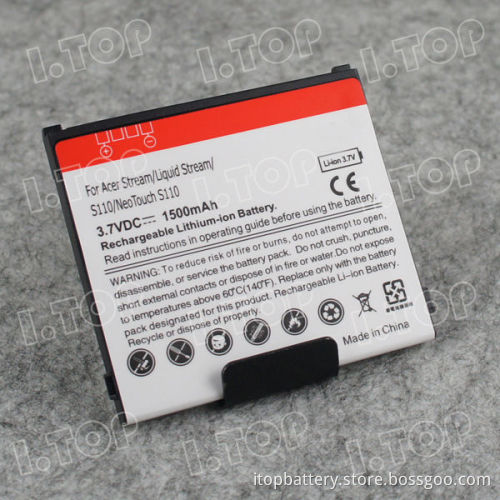 Hotsale 1500mAh Rechargeable Li-ion Battery For Acer S110 NeoTouch Liquid Stream